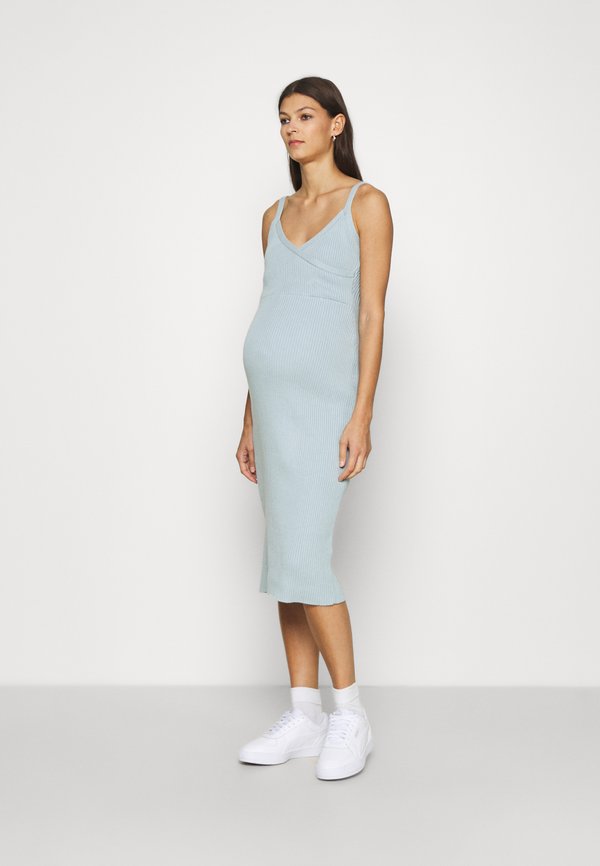 Glamorous Bloom SLEEVELESS FIXED WRAP FRONT MIDI DRESS