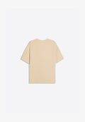 Bershka TEXTURED SHORT SLEEVE - T-SHIRT - Basic T-shirt - camel