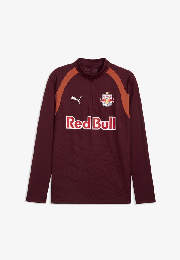 Puma RB SALZBURG TRAINING 1/4 ZIP TOP - Club wear - ruby shimmer  white