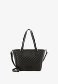 TOM TAILOR MIRELA ZIP SHOPPER L - Handbag - schwarz black