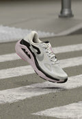 Nike Performance STRUCTURE PLUS - Road running shoes - white/mtlc silver coloured/black/bleached lilac/lt magenta/sundial