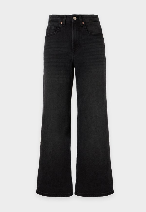 Vero Moda Petite VMOLIVIA  - Wide Leg - black denim