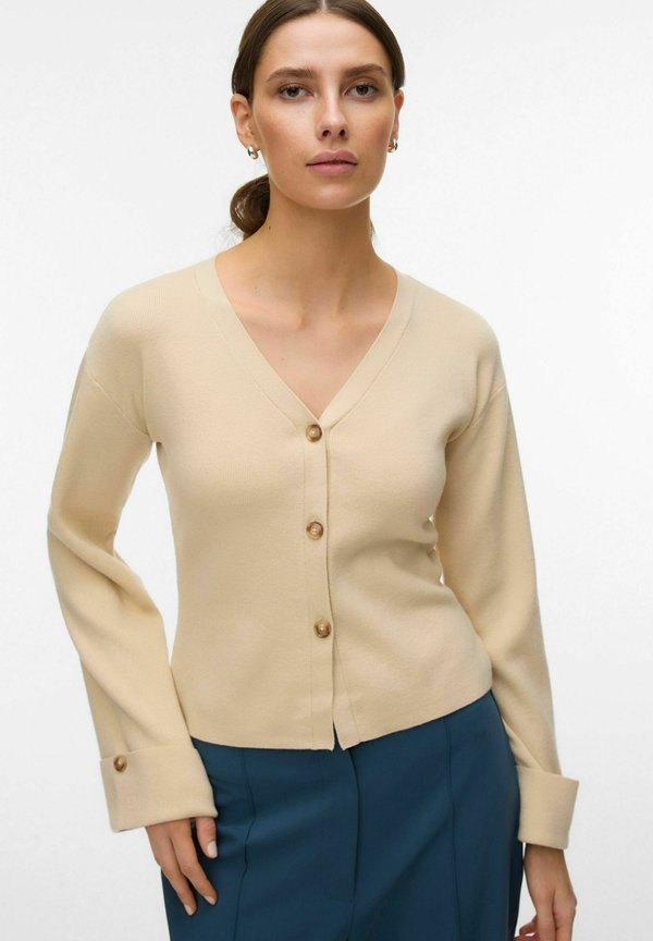 Vero Moda AWHANNA Knit - Cardigan - oatmeal