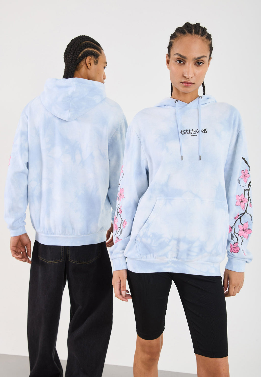 YOURTURN UNISEX RELAXED FIT TIE DYE HOODIE