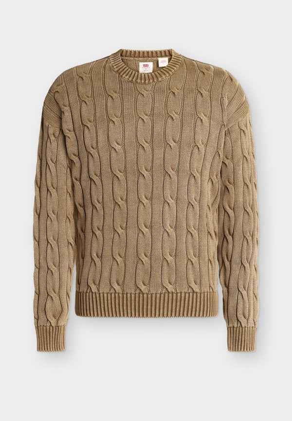 Levi's® CARMEL CABLE CREW - Jumper - pine bark