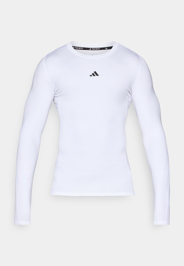 adidas Performance TECHFIT COMPRESSION TRAINING LONG SLEEVE T-SHIRT - Long sleeved top - white