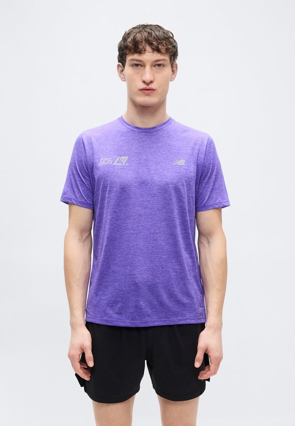 New Balance LONDON EDITION ATHLETICS - Sports T-shirt - electric purple