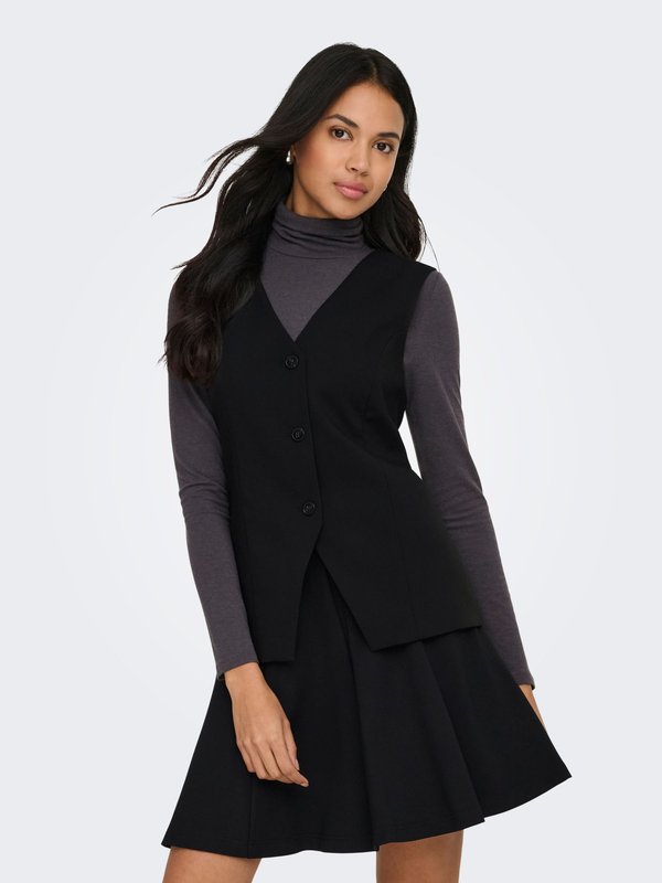 ONLY s ONLNIKO Tailored Waist - Waistcoat - black