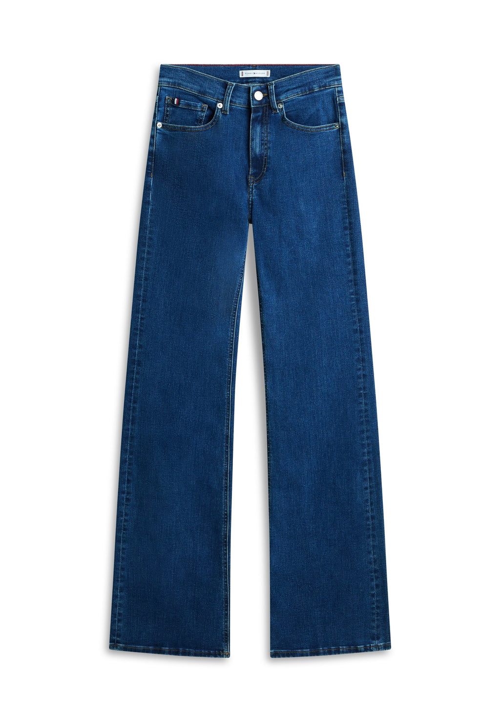 MID RISE FLARED LEG JEANS Media 1
