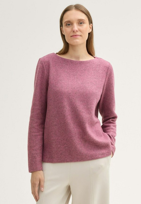 TOM TAILOR GERIPPTES  - Jumper - pink velvet melange