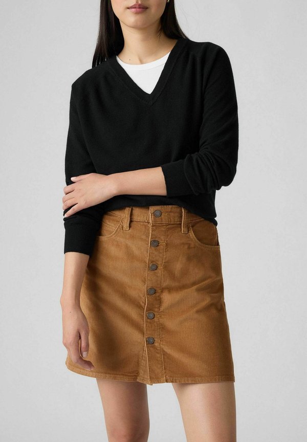 Levi's® RETRO BUTTON FRONT - Mini skirt - sweet honey