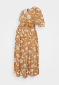 Glamorous Bloom MIDI DRESSES WITH PUFF SLEEVES