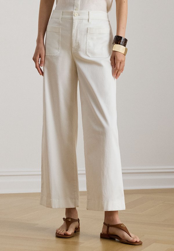 Lauren Ralph Lauren STRETCH CHINO WIDE LEG CROPPED PANT