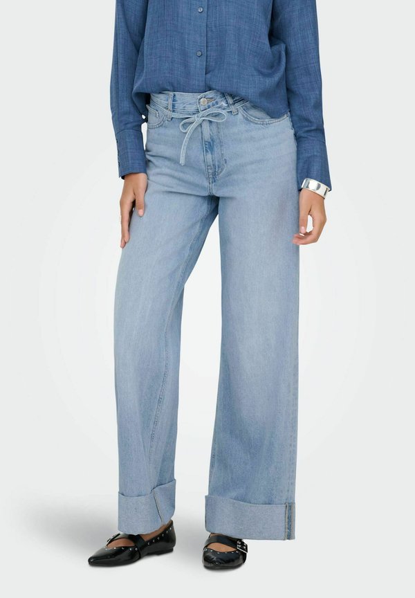 ONLY Wide-fit ONLBROOME High waist Wide Leg Fit - Flared Jeans - light blue denim