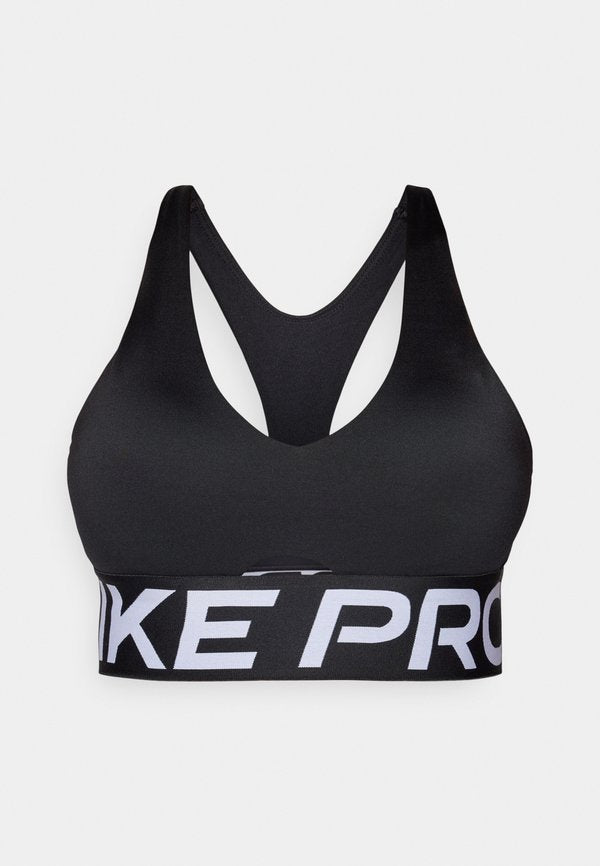Nike Performance SCULPT BRA - Medium support sports bra - black/white