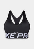 Nike Performance SCULPT BRA - Medium support sports bra - black/white