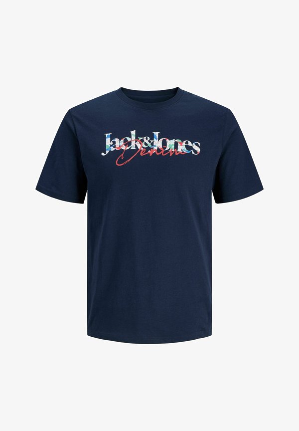 Jack & Jones JJTOM TEE CREW NECK - Print T-shirt - navy blazer