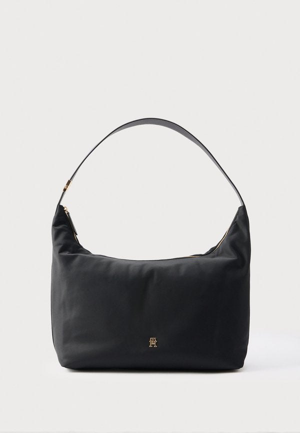 Tommy Hilfiger GO LARGE HOBO - Tote bag - black
