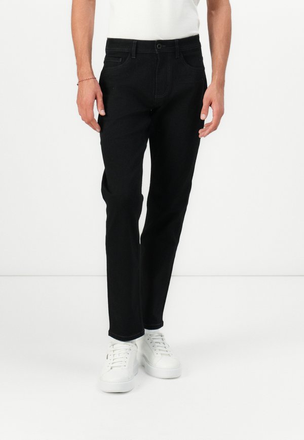 TOM TAILOR TTJOSH REGULAR SLIM FIT - Jeans Tapered Fit - black denim