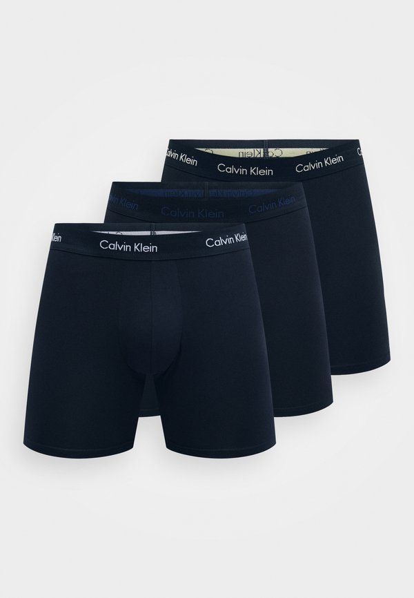 Calvin Klein Underwear BOXER BRIEF 3 PACK COTTON STRETCH - Boxer briefs - black/white/blue shadow