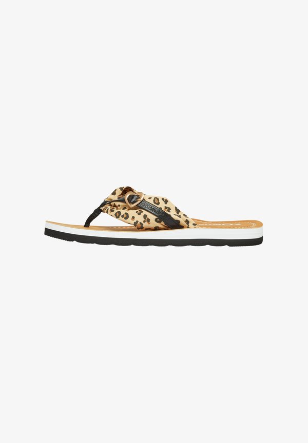 s.Oliver PANTOLETTEN - T-bar sandals - beige
