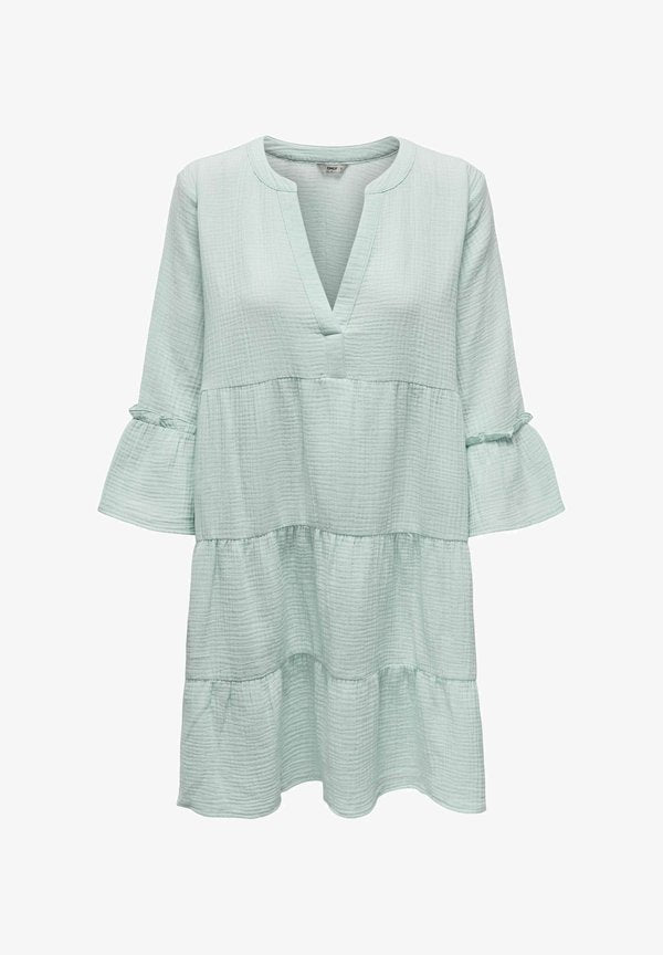 ONLY ONLTHYRA PEPLON DRESS WVN - Day dress - harbor gray