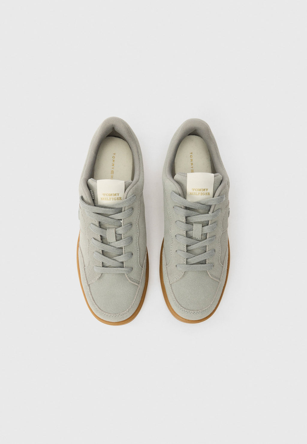 TH MONOGRAM SUEDE COURT TRAINERS Media 4