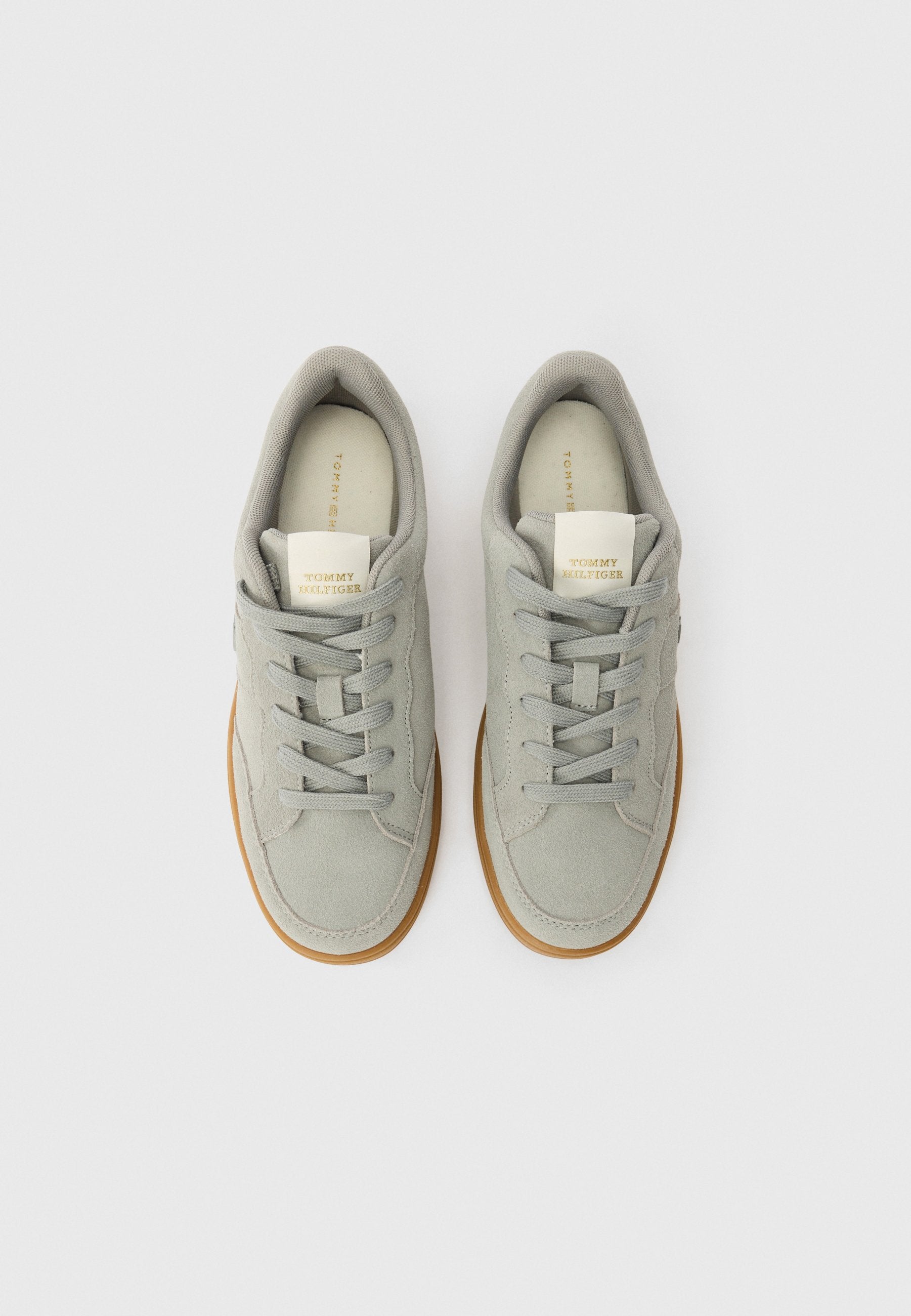 TH MONOGRAM SUEDE COURT TRAINERS Media 4
