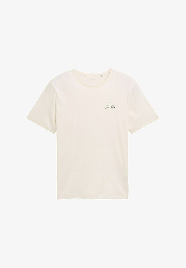 TOM TAILOR Basic T-shirt - gardenia white
