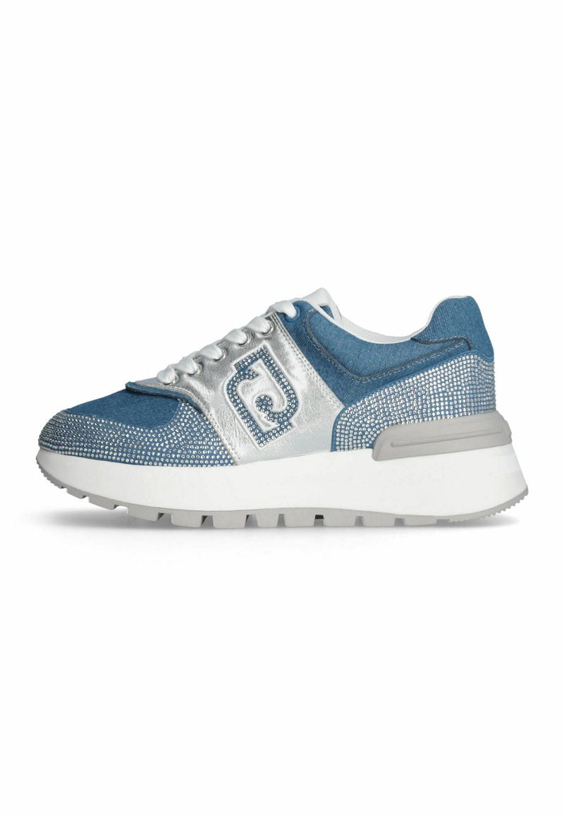 LIU JO DENIM SNEAKERS WITH RHINESTONES Media 1