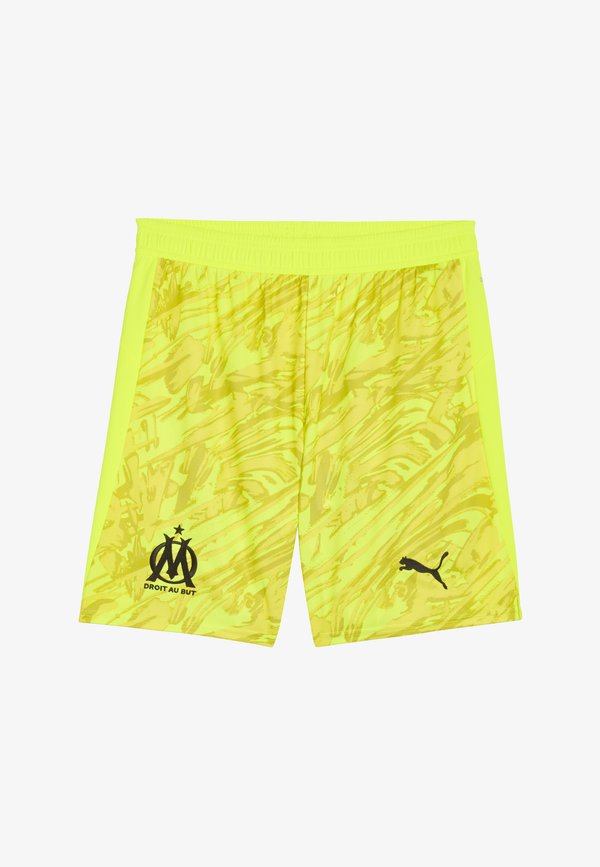 Puma OLYMPIQUE DE MARSEILLE 25/26 - Sports shorts - yellow alert black