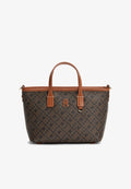 Tommy Hilfiger TH MONOPLAY MINI TOTE MONO - Handbag - black