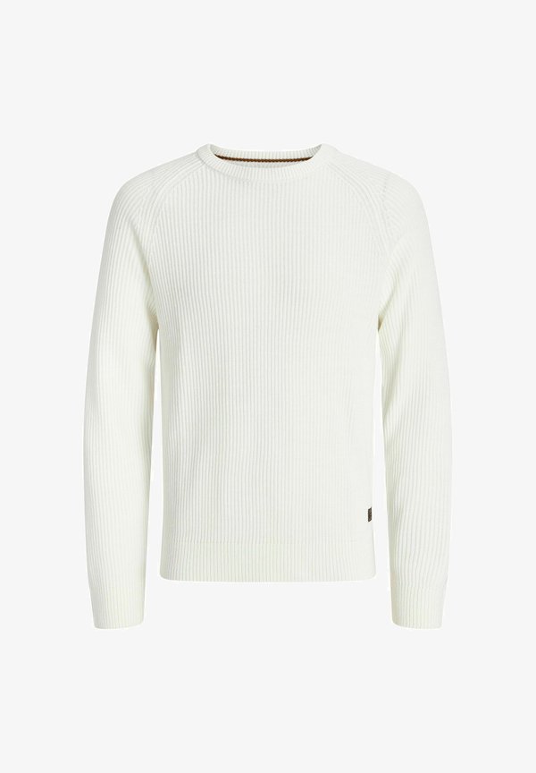 Jack & Jones Knitted Plain Knitted - Jumper - cloud dancer