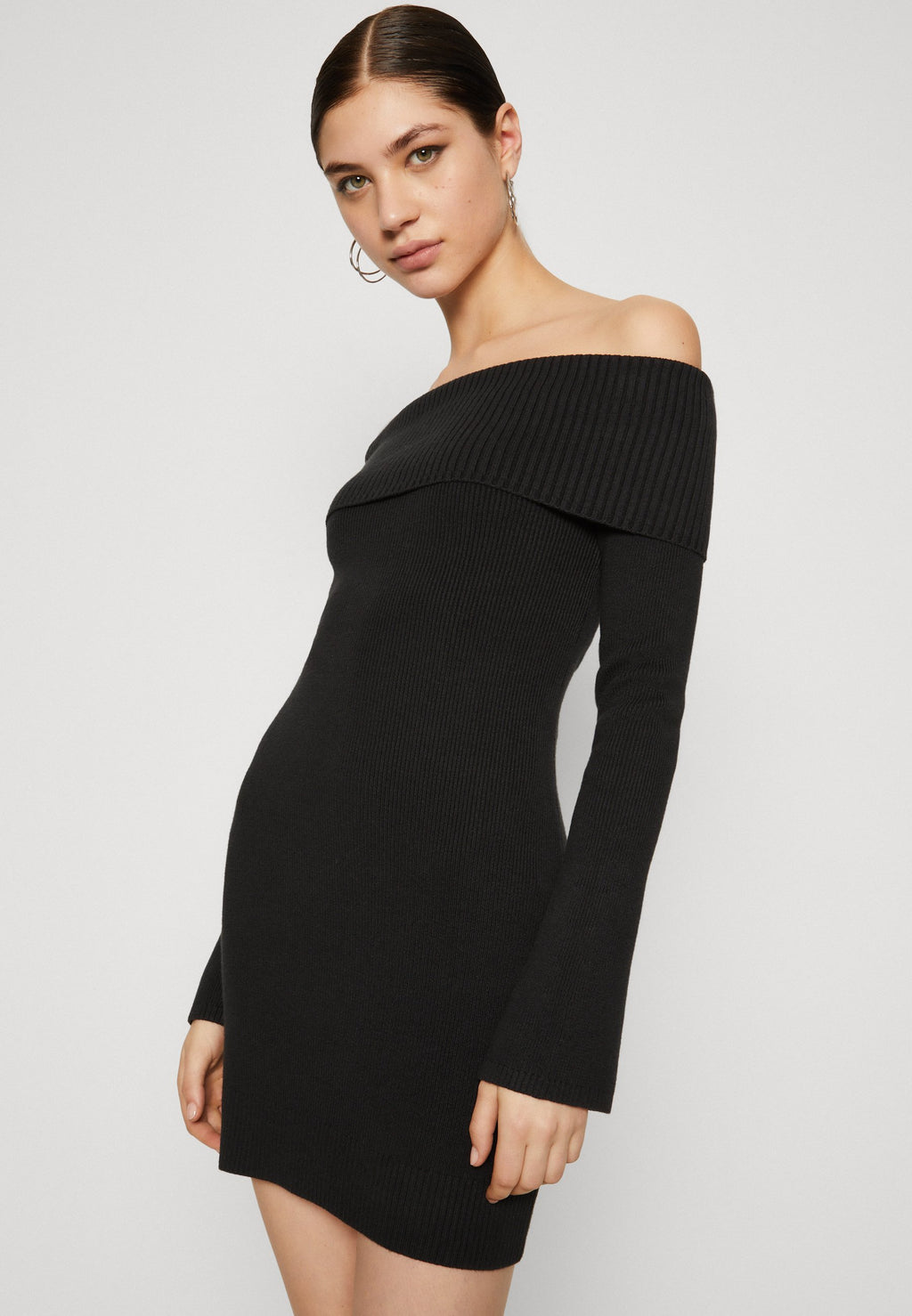 Hollister Co. OFF THE SHOULDER SWEATER DRESS