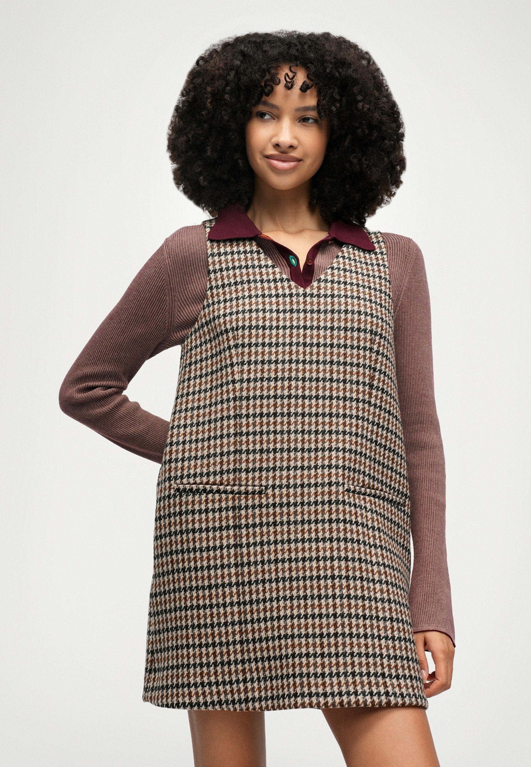 HERITAGE CHECK MINI DRESS Media 5