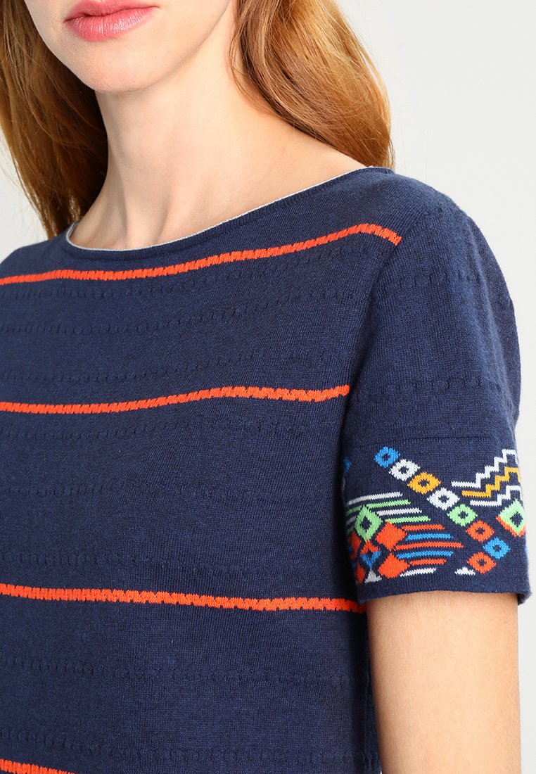 Ivko STRIPED DRESS INTARSIA PATTERN