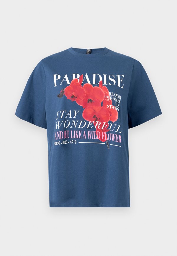 Vero Moda VMURENA - Print T-shirt - dark denim