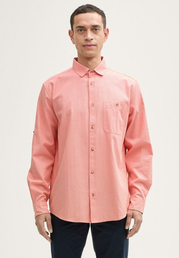 TOM TAILOR Shirt - coral straight structure