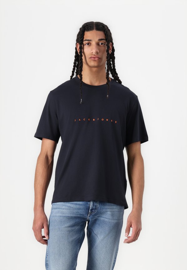 Jack & Jones JJESTAR JJ TEE SS NOOS - Print T-shirt - dark navy