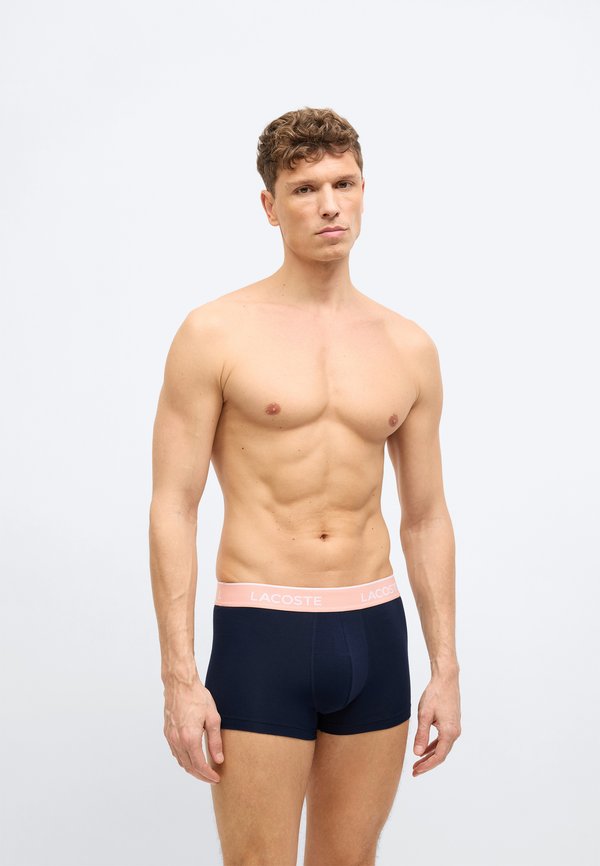 Lacoste UNDERWEAR TRUNK 3 PACK - Trunks - navy blue/miami/blossom
