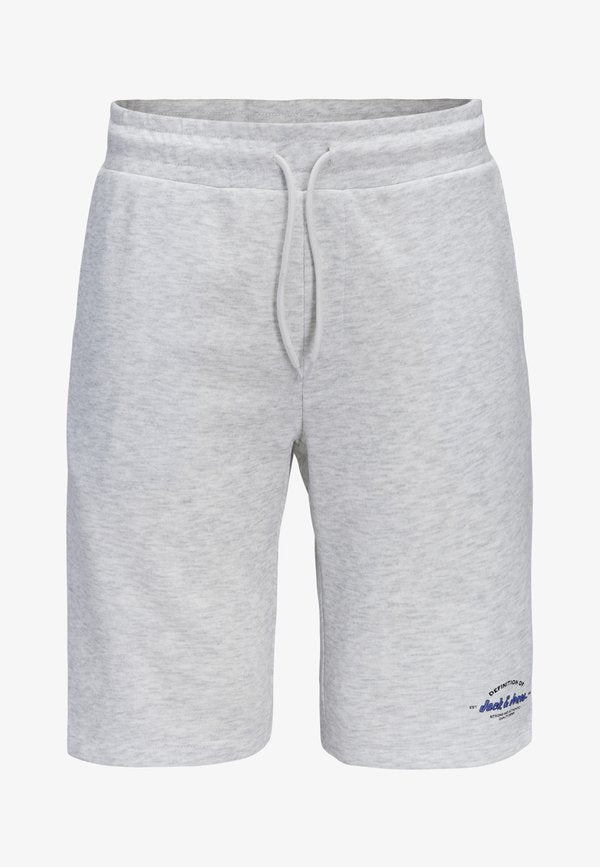 Jack & Jones JPSTGORDON BRANDON - Tracksuit bottoms - white melange