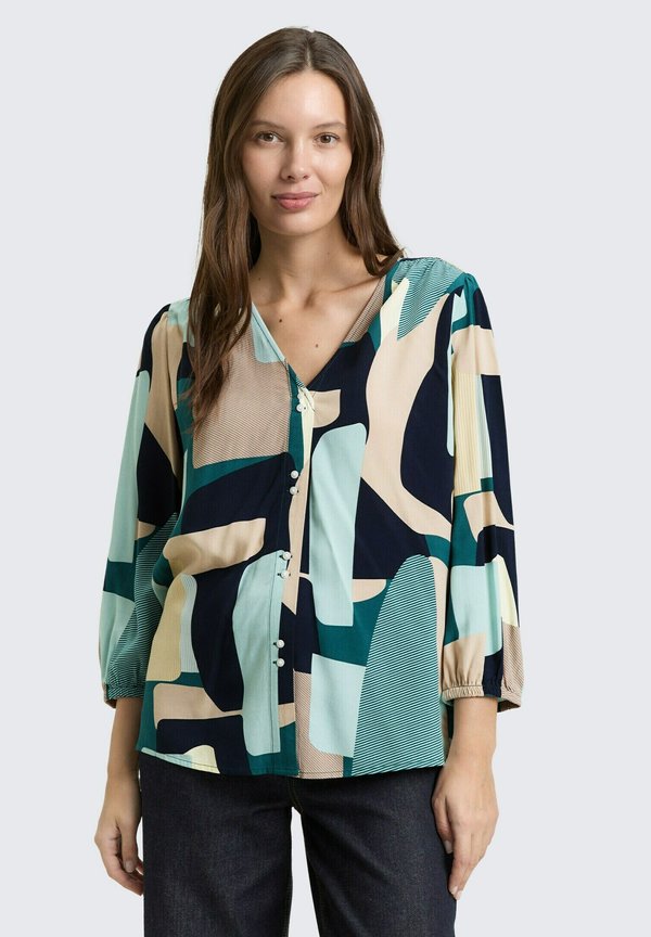 TOM TAILOR Blouse - abstract stripe print