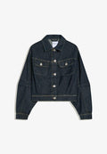 Bershka CROPPED BALLOON DENIM JACKET 00888180 - Denim jacket - royal blue