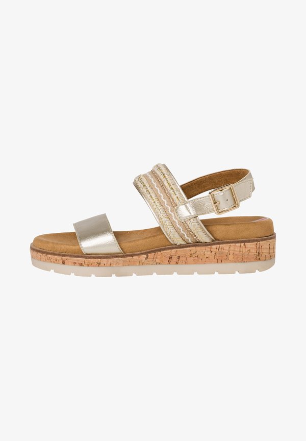 s.Oliver Wedge sandals - gold