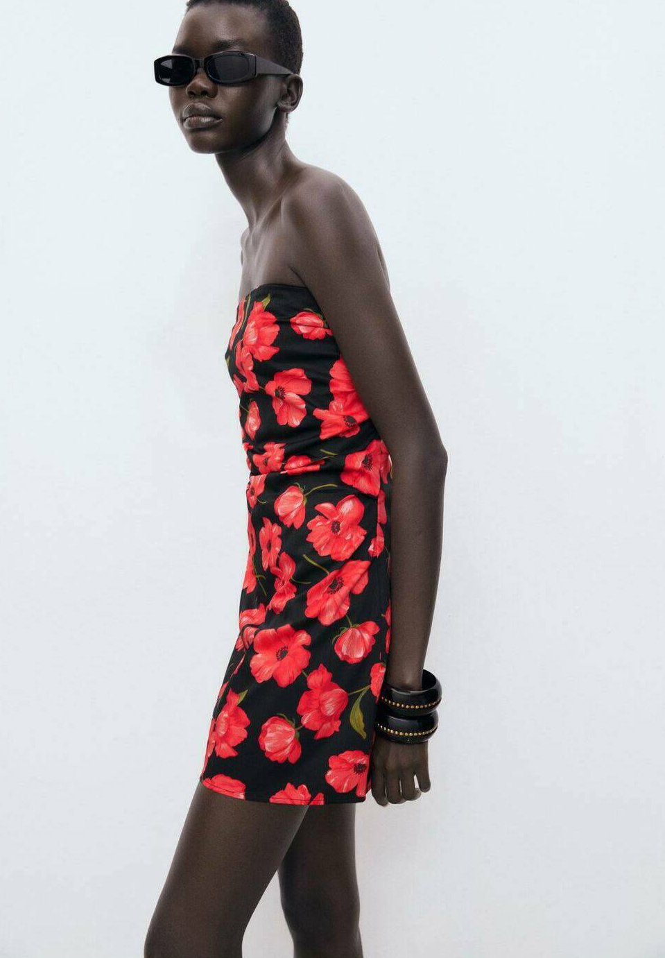 Mango STRAPLESS FLORAL