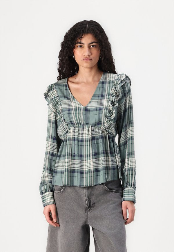 Vero Moda VMCAMILLO CHECK V NECK