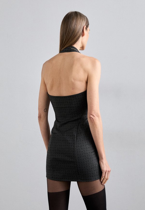 GmbH DOUBLE ZIP HALTER NECK MINI DRESS