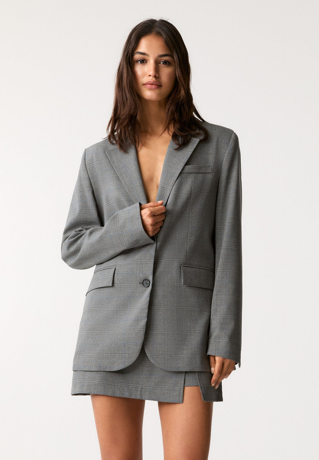 PULL&BEAR CHECK OVERSIZE