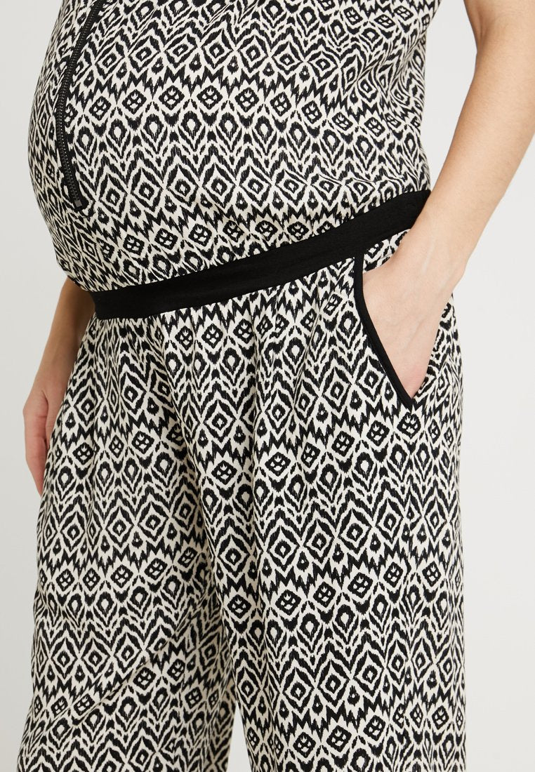 ohma! PRINTED LONG NURSING OVERALL