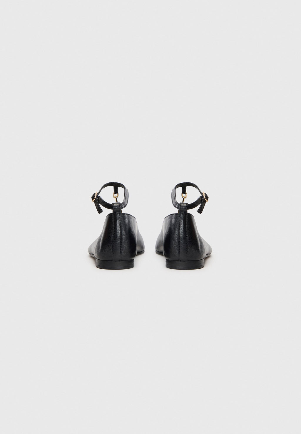 LEATHER T-BAR CHAIN BALLERINAS Media 3